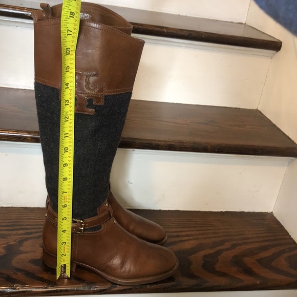 Tory Burch Wool and Leather Knee High Riding Boots Size 7 - Picture 6 of 12